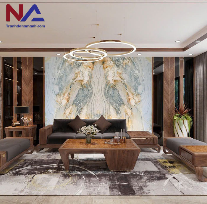 Tranh đá thạch anh đối xứng TDDX06