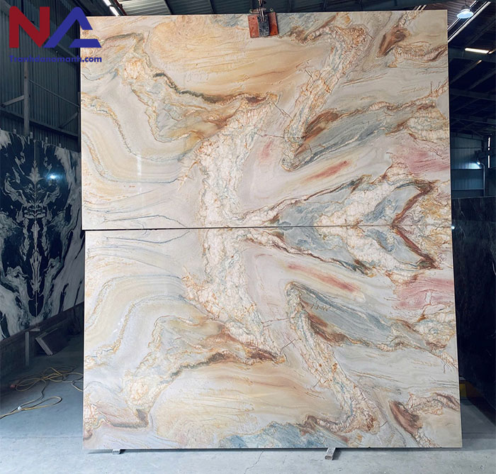 Tranh đá thạch anh đối xứng TDDX09