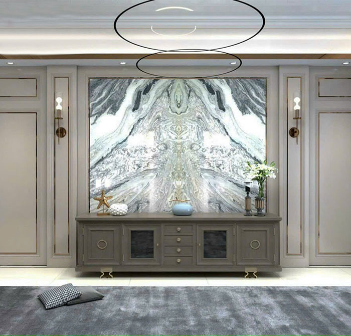 Tranh đá thạch anh đối xứng TDDX12