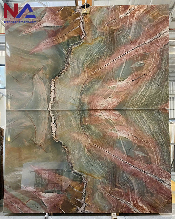 Tranh đá tự nhiên đối xứng TDDX14
