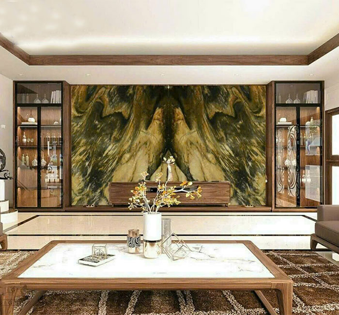 Tranh đá thạch anh đối xứng TDDX27