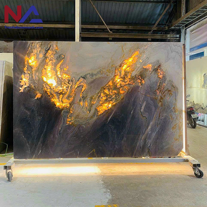 Tranh đá đối xứng xuyên sáng TDDX05