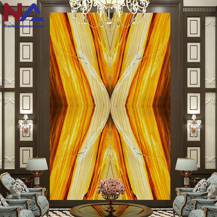 Mẫu tranh đá ốp tường phòng khách đẹp