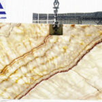 Tranh đá Onyx xuyên sáng đối xứng TDXS09