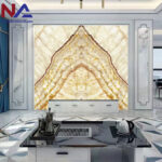 Tranh đá Onyx xuyên sáng đối xứng TDXS09