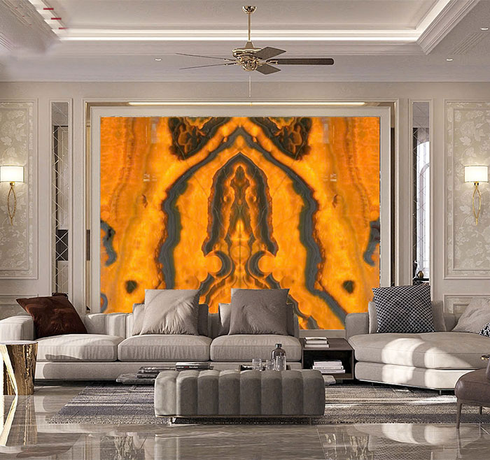 Tranh đá Onyx xuyên sáng TDXS14