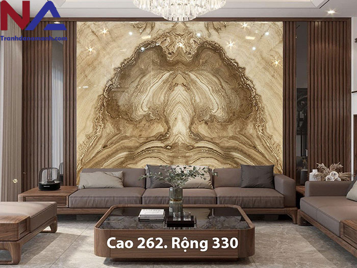mẫu vách sau sofa trang trí bằng đá tự nhiên đẹp, đẳng cấp nhất