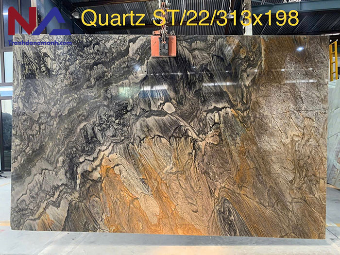 Tranh đá Quart vân đối xứng TDDX17