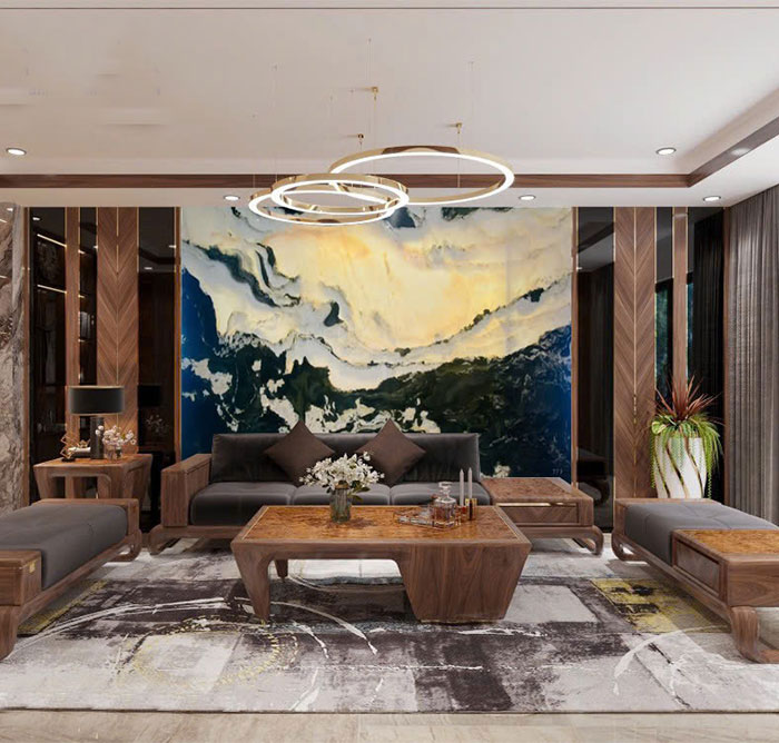 Tranh đá sơn thủy tự nhiên TDST04