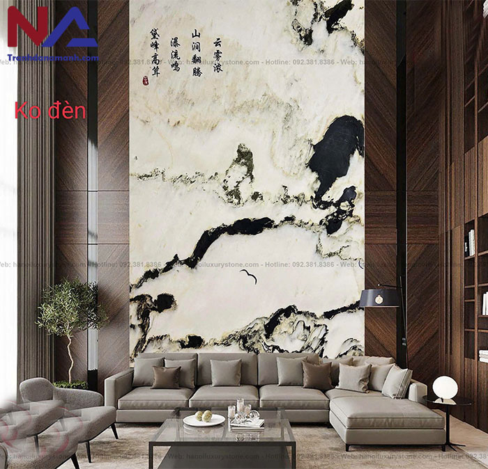 Tranh đá sơn thủy xuyên sáng TDST05