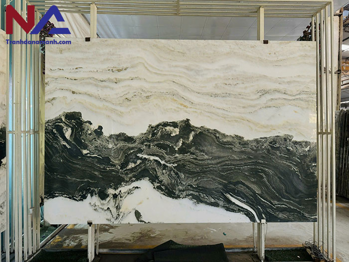 Tranh đá sơn thủy xuyên sáng TDST09