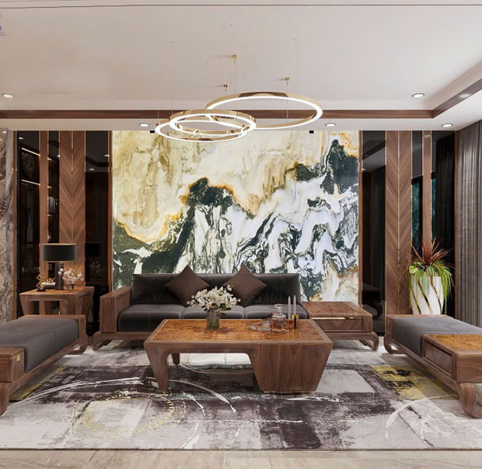 Tranh đá sơn thủy tự nhiên TDST11