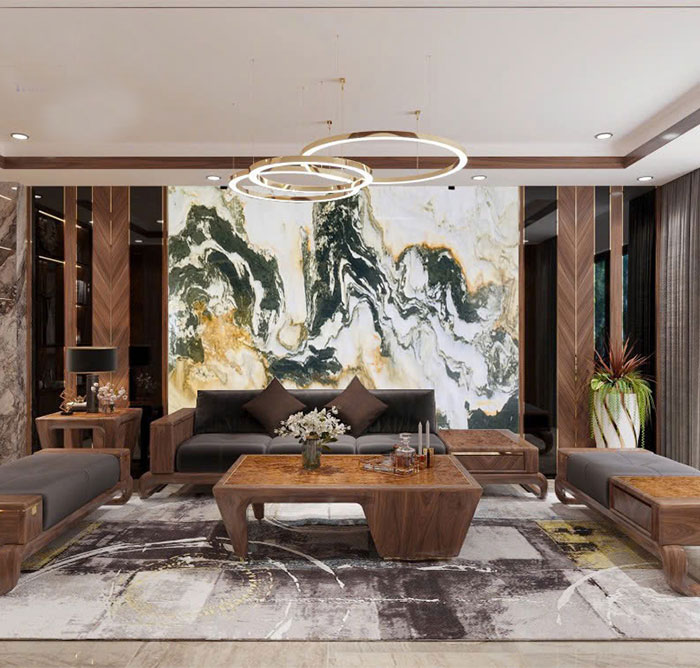 Tranh đá sơn thủy tự nhiên TDST16