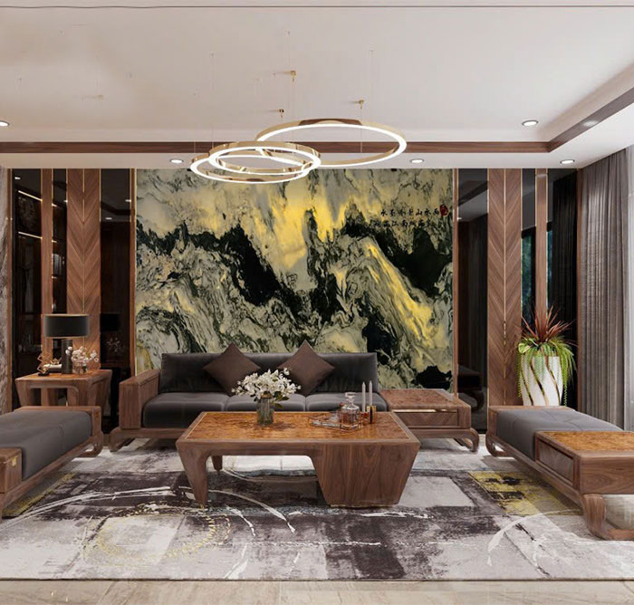 Tranh đá sơn thủy tự nhiên TDST17