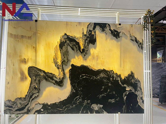 Tranh đá sơn thủy xuyên sáng TDST19