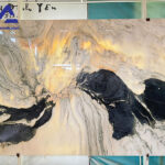 Tranh đá sơn thủy xuyên sáng TDST23