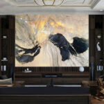 Tranh đá sơn thủy xuyên sáng TDST23