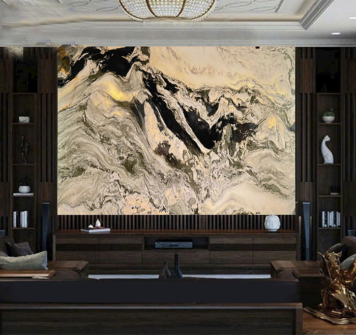 Tranh đá sơn thủy xuyên sáng TDST24