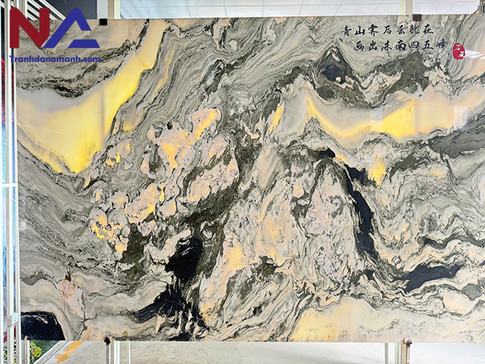 Tranh đá sơn thủy xuyên sáng TDST25