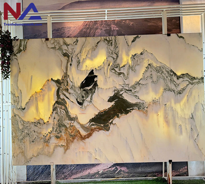 Tranh đá sơn thủy xuyên sáng TDST26