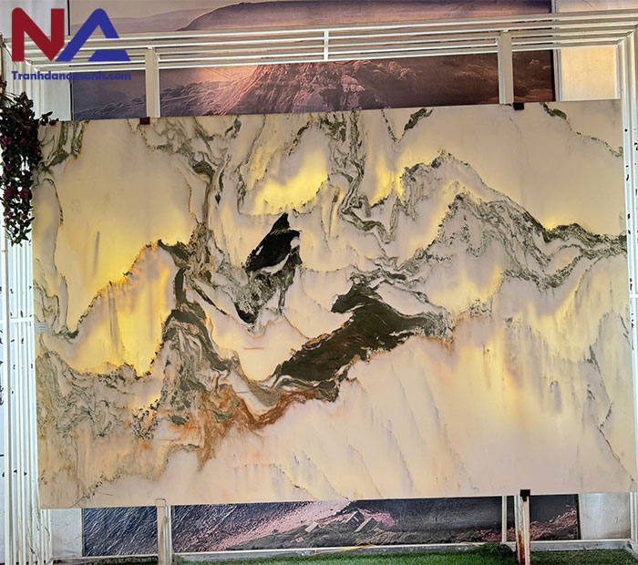 Tranh đá sơn thủy xuyên sáng TDST26