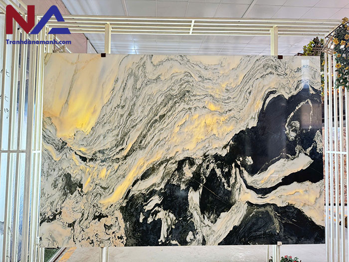 Tranh đá sơn thủy xuyên sáng TDST27