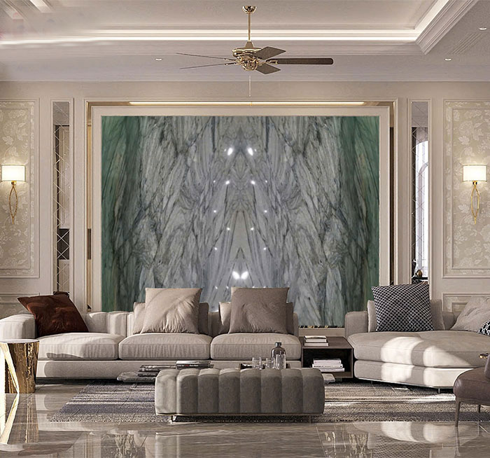 Tranh đá thạch anh đối xứng TDDX21