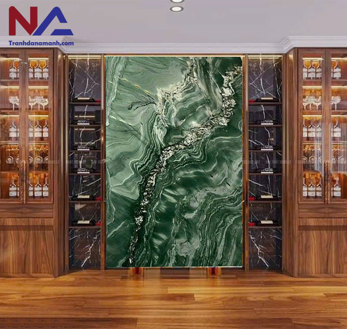 Mẫu tranh đá ốp tường phòng khách đẹp
