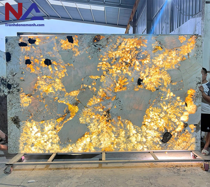 Tranh đá thạch anh xuyên sáng TDTA07