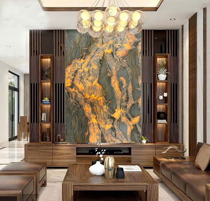 Tranh đá thạch anh xuyên sáng TDTA10