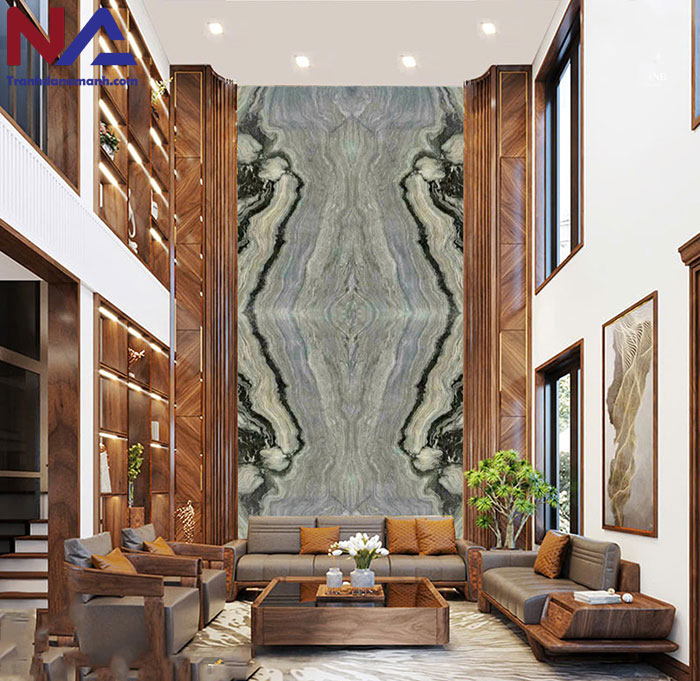 mẫu vách thông tầng bằng đá tự nhiên đẹp, đẳng cấp