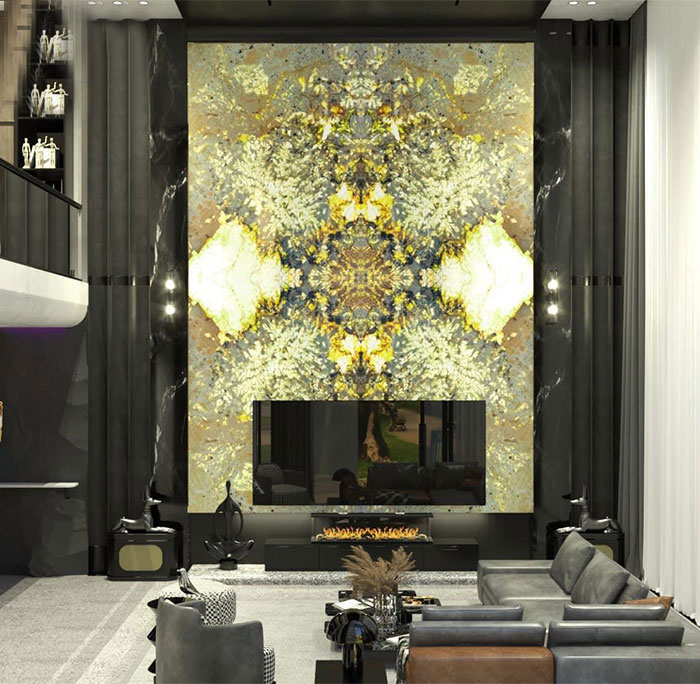 Tranh đá thông tầng xuyên sáng TDTT10