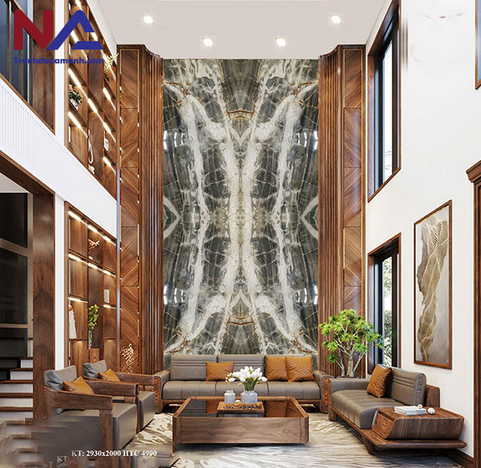 mẫu vách thông tầng bằng đá tự nhiên đẹp, đẳng cấp