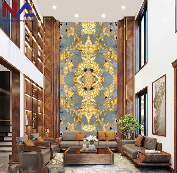 mẫu vách thông tầng bằng đá tự nhiên đẹp, đẳng cấp