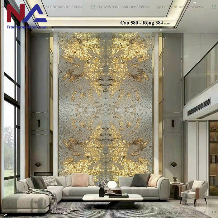 mẫu vách thông tầng bằng đá tự nhiên đẹp, đẳng cấp