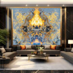 Tranh đá xuyên sáng tự nhiên TDXS08