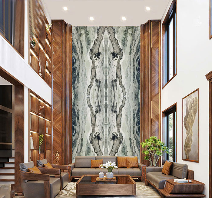 Tranh đá thông tầng đối xứng TDTT04