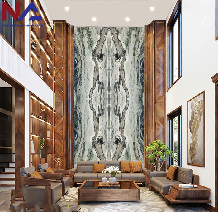mẫu vách thông tầng bằng đá tự nhiên đẹp, đẳng cấp