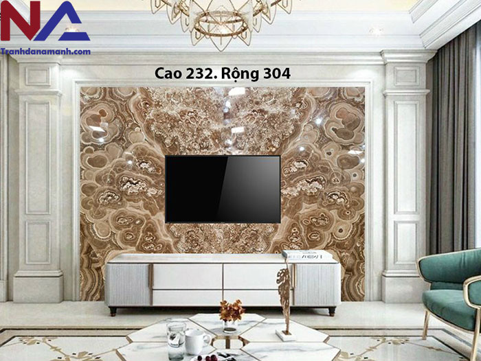 Đá tự nhiên ốp vách tivi