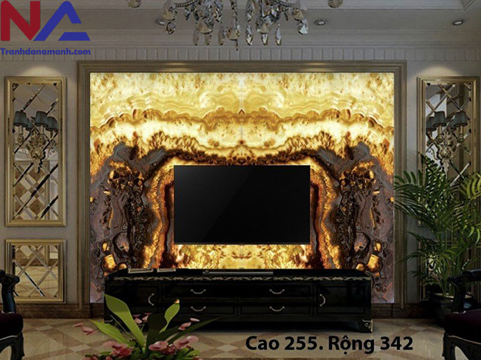 Đá tự nhiên ốp vách tivi