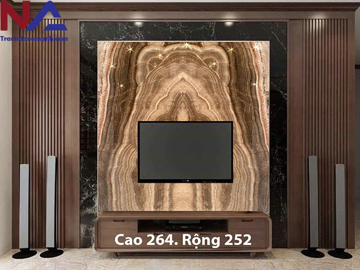 Đá tự nhiên ốp vách tivi