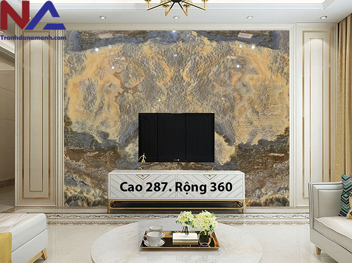 Đá tự nhiên ốp vách tivi