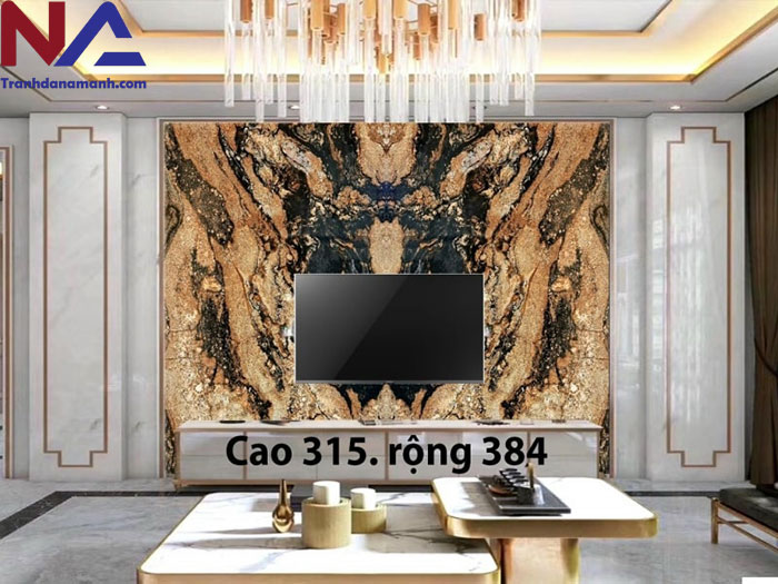 Đá tự nhiên ốp vách tivi