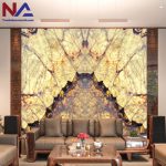 Tranh đá Onyx trắng vân mây TDONYX-PH02