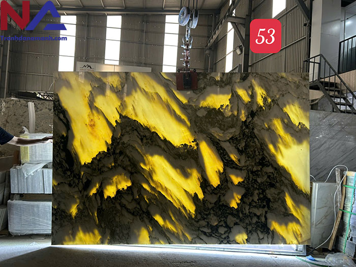 Tranh đá sơn thủy xuyên sáng TDST-GD03