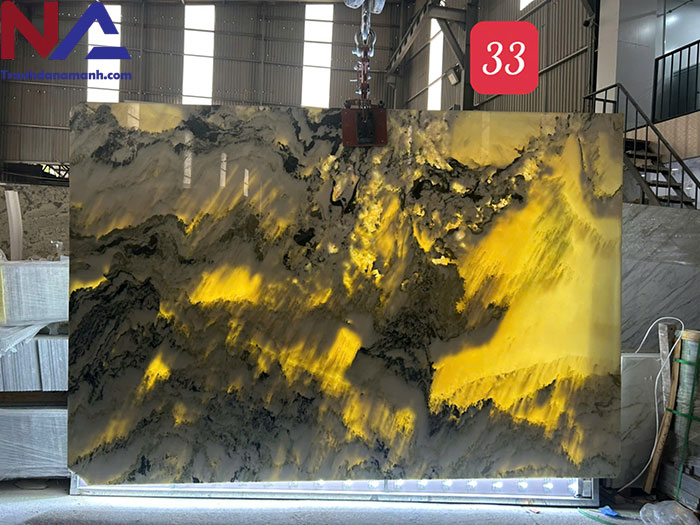 Tranh đá sơn thủy xuyên sáng TDST-GD04