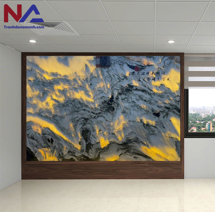 Tranh đá sơn thủy xuyên sáng TDST-STC01