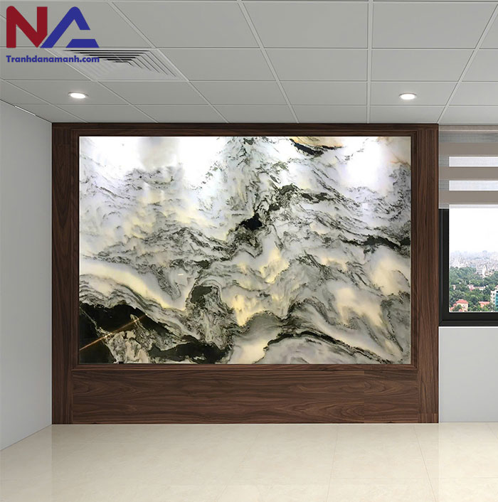 Tranh đá sơn thủy xuyên sáng TDST-STC02