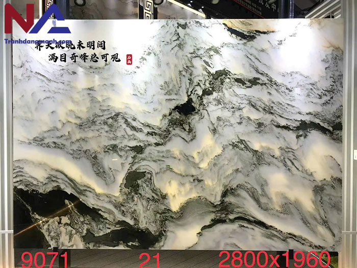 Tranh đá sơn thủy xuyên sáng TDST-STC02