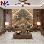 Tranh đá thạch anh đối xứng TDDX-PH02